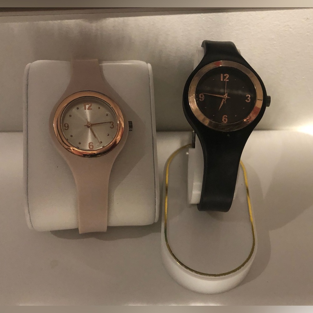 3/$40 Pink and Black Quartz Watches